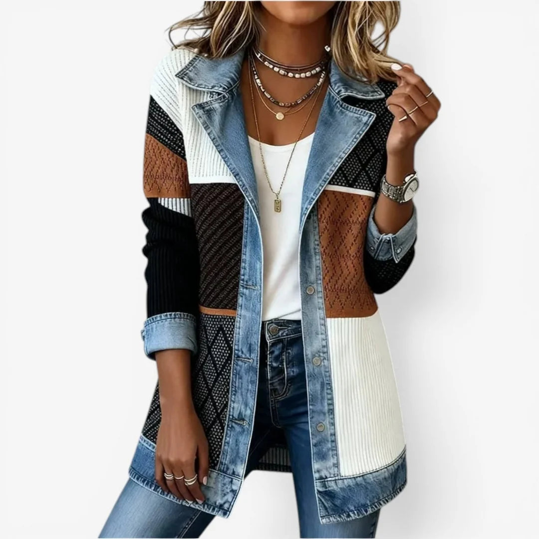 Textured Open-Front Jacket