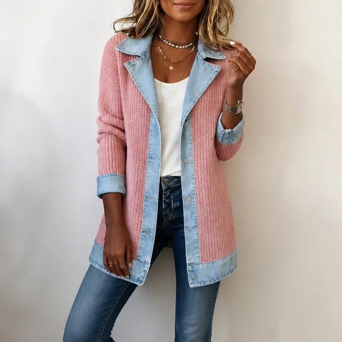 Textured Open-Front Jacket